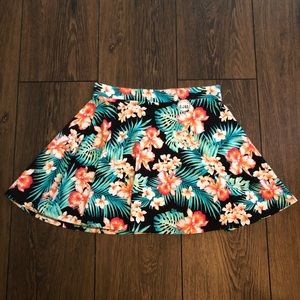 PINK | Tropical & Floral Skater Skirt
